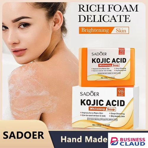 SADOER Kojic Acid Whitening Soap Body Cleaning Lightening Dark Underarm Leg Handmade Bath Soap Body Cleansers Brightening Face Soap Tender Skin Care in Kenya-premium-incense-scent