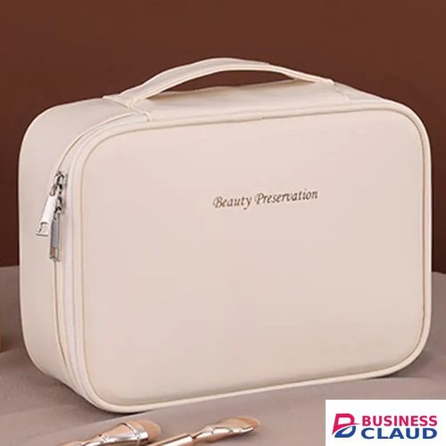 Pastel pink Beauty Case with Zipper Closure, Spacious Interior for Cosmetics, Brushes, Travel - Elegant Makeup Storage Pouch Gift for Girls & Women, Makeup Bag, Brush Holder, Chic Design