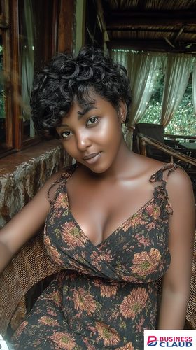 Synthetic Short Curly Wigs - 6 Inch 1B Black | Natural Look(African Women, Quick Install, Birthday Gift)