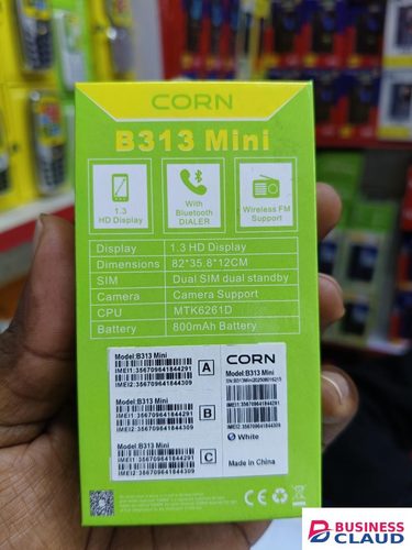 LIMITED TIME OFFER!! CORN B313 mini, DUAL SIMCARD, POWERFUL CPU, BLUETOOTH, WIRELESS FM, LARGE PHONEBOOK, 1000MAH BATTERY, 13MONTHS WARRANT