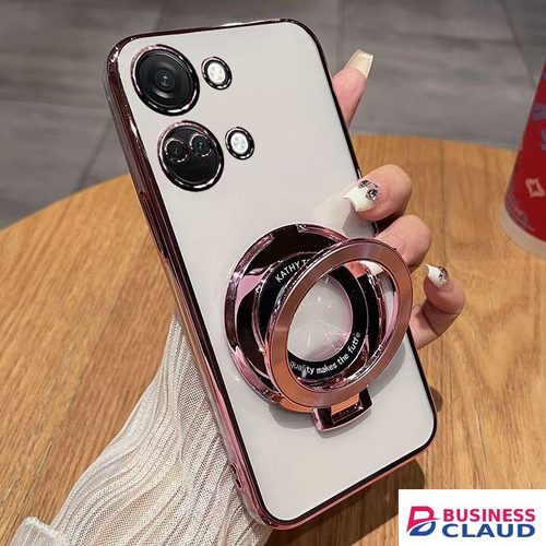 Luxury Luxury Transparent Glitter Powder Protective Cover For OnePlus Nord 3/ OnePlus Ace 2V, Magnetic Support Phone Case in Cables-led-light-flashlight