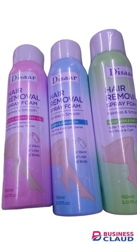 1 pc Hair Removal Spray – Quick & Easy Depilatory Spray for Legs, Body & Underarms, Pain-Free Hair Removal with Smooth Skin Results, Enriched with Soothing Ingredients