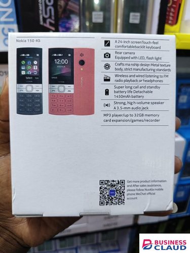 LIMITED TIME OFFER!! NOKIA 150 4G, DUAL SIMCARD, MEMORY CARD SLOT, 4G NETWORK, 1450MAH BATTERY, BLUETOOTH, EARPHONE JACK, BIG DISPLAY, BRIGHT FLASHLIGHT, POWERFUL SPEAKER , 1000SMS