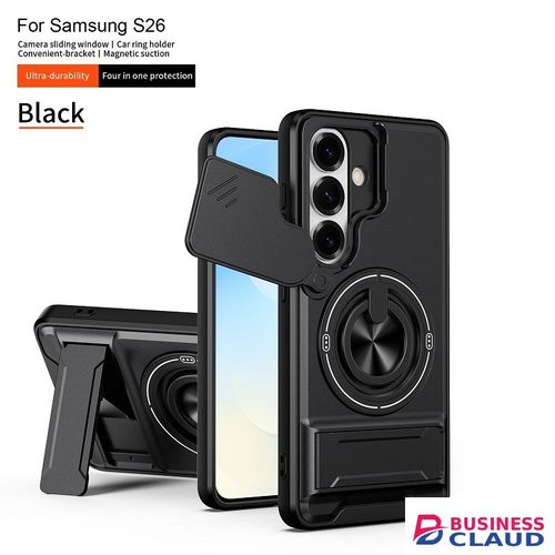 Luxury Slide Camera Lens Case Protective Cover for Samsung Galaxy S26 Magnetic Kickstand Phone Case