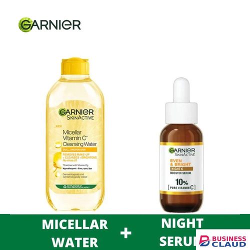 Discounted 【Discounted】Garnier Eventone Night Essentials Kit(Even & Bright Vitamin C Night Serum + Even & Matte Micellar Water in Kenya-premium-incense-scent