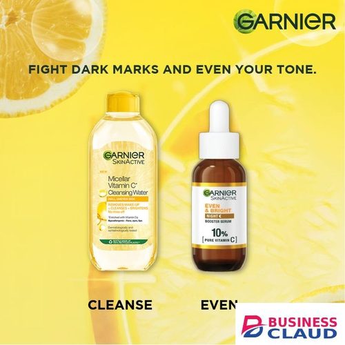 Discounted 【Discounted】Garnier Eventone Night Essentials Kit(Even & Bright Vitamin C Night Serum + Even & Matte Micellar Water in Kenya-premium-incense-scent
