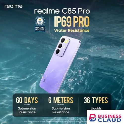 New Arrival Realme C85 Pro AI phone 256GB+8GB 6.8'' 120Hz AMOLED 7000mAh 45W Titan Battery IP69 PR0 Water Resistance 50MP Android 15 Type-C Dual Sim Smart Phones Fingerprint Unlock New Arrival in Cables-led-light-flashlight