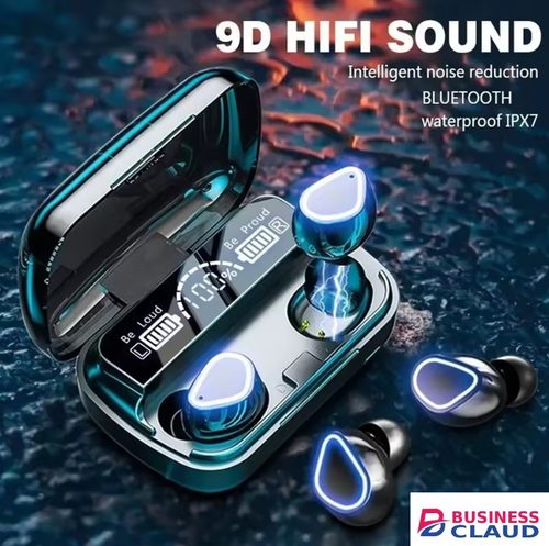 Bluetooth Earphones Handfree LED Dispay earphones Bluetooth Wireless Earbuds Waterproof Gaming earphone Local fast delivery in Cables-led-light-flashlight