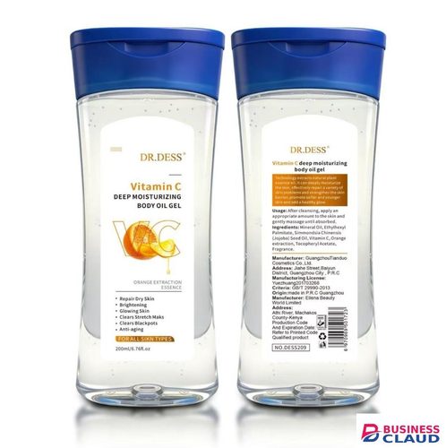 OFFER OFFER OFFER ​DR. DESS Vitamin C Deep Moisturizing Body Oil Gel 200ml clears stretch marks and anti aging brighten firms the skin Offer in Kenya-premium-incense-scent