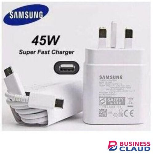 Best Quality CHARGER Fast Charging 45W Samsung Type C Wall Adapter with Cable for All Phones With Type C - Charger Adapter With USB Cable Type-C 2C