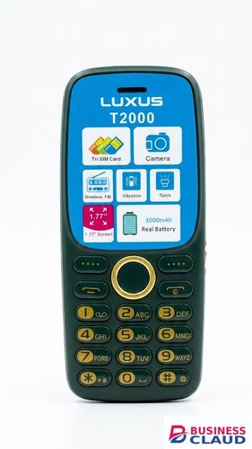 Brand New BRAND NEW LUXUS T2000 TRIPLE SIM CARD PHONE 1.77" screen 3000mAh REAL Battery WITH wireless FM Torch light, Camera triple sim bright torch smart live featured phone in Cables-led-light-flashlight