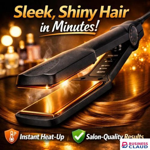 Professional Quality Professional Ceramic Hair Straightener Flat Iron – Fast Heating, Sleek Design, Salon Quality Results Design in 1-electric-hair-straightener-brush-dryer-ceramic-heating-blow-dryer-curling-iro