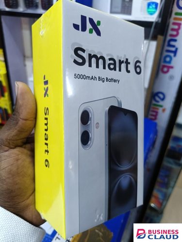 LIMITED TIME OFFER!! JX SMART 6, 32GB STORAGE/ 4GB RAM, 8MP MAIN CAMERA,5000MAH BATTERY, TYPE -C CHARGER, 6.6-INCH DISPLAY, FACE UNLOCK, SIDE FINGERPRINT, DUAL SIMCARD, 12MONTHS WARRANTY