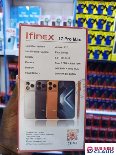 LIMITED TIME OFFER!! IFINEX 17 PRO MAX 4G, 64GB STORAGE / 4GB RAM, 5000MAH INBUILT BATTERY, TYPE-C CHARGER,13MP MAIN CAMERA, 6.6-INCH DISPLAY, ANDROID 13, FACE UNLOCK, DUAL SIMCARD, 12MONTHS WARRANTY Limited time offer in Cables-led-light-flashlight