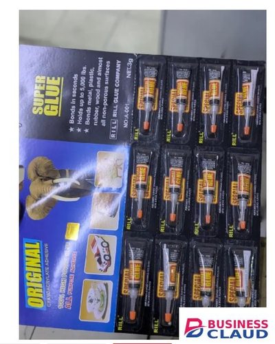 Multipurpose Strong Adhesive Super Glue – Fast Bond Instant Repair Glue for Plastic, Metal, Wood, Rubber & More (Dozen)