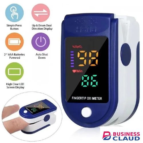 Portable Fingertip Oximeter Heart Rate Meter Pulse Blood Oxygen Saturation LED Screen Digital Tube Practical Monitor Adults Child Pulse Oximeter Heart Rate Measure Medical Supplies Equipment Home Test