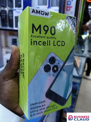LIMITED TIME OFFER!! AMOW M90, 16GB STORAGE/1GB RAM, 5MP MAIN CAMERA, 3000MAH INBUILT BATTERY, TYPE -C CHARGER, 5.0-INCH DISPLAY, DUAL SIMCARD, 12MONTHS WARRANTY Limited time offer in 4-cable