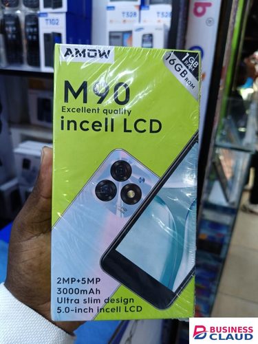 LIMITED TIME OFFER!! AMOW M90, 16GB STORAGE/1GB RAM, 5MP MAIN CAMERA, 3000MAH INBUILT BATTERY, TYPE -C CHARGER, 5.0-INCH DISPLAY, DUAL SIMCARD, 12MONTHS WARRANTY Limited time offer in 4-cable