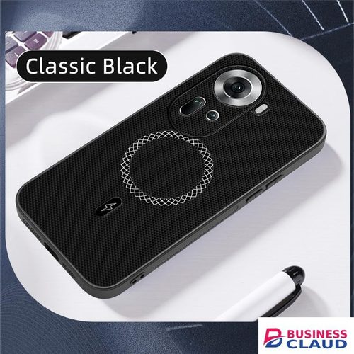 Luxury 3D Texture Phone Case for OPPO Reno 11 5G [Built-in Magnetic Ring] Wireless Charging Cover