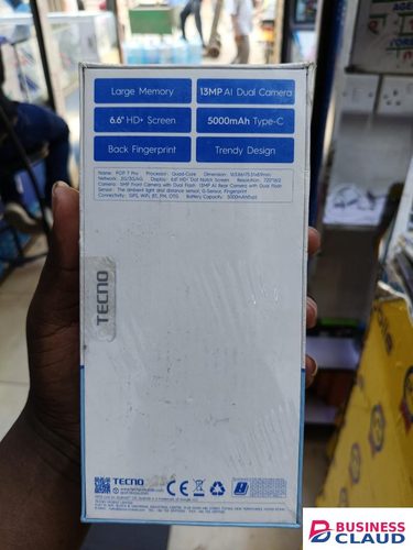 LIMITED TIME OFFER!! TECNO POP 7 PRO 64GB STORAGE 3GB RAM 5000MAH BATTERY 10W TYPE-C FAST CHARGE 6.56-INCH DISPLAY 13MP ULTRACLEAR CAMERA/ ANDROID 12 DUAL SIMCARD 13MONTHS WARRANT/BACK SENSOR Limited time offer in Cables-led-light-flashlight