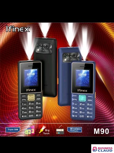 NEW ARRIVAL IFINEX M90 TRIPLE SIM THREE SIM CARD SLOT WIRELESS FM CAMERA BIG TOUCH KABAMBE/KATULULU/MULIKA MWIZI/BUTTON FEATURE PHONE New Arrival in 4-cable