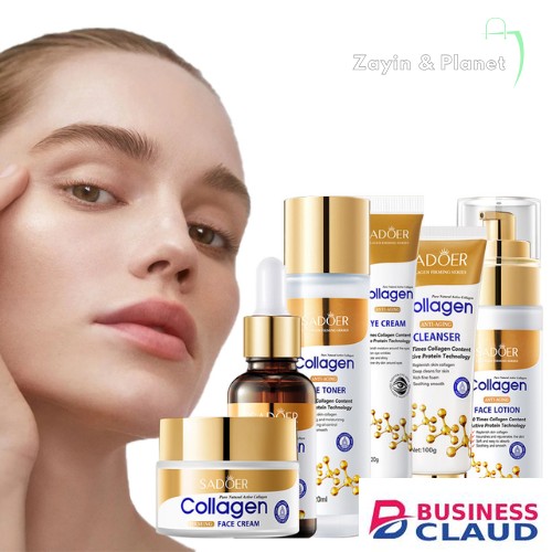 sadoer collagen skincare set, collagen face care set, anti aging skincare set Kenya, collagen beauty kit, face serum cream cleanser set, collagen skin repair set, moisturizing skincare set Kenya, in Promotio