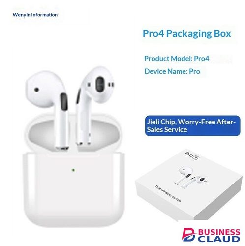 New Huaqiangbei Small Fourth Generation TWS Jieli Pro4 True Wireless Bluetooth Earphones 2025 New Cross-Border Model in 4-cable