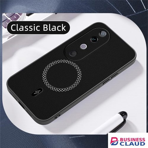 Luxury 3D Texture Phone Case for Vivo V40 5G [Built-in Magnetic Ring] Wireless Charging Cover