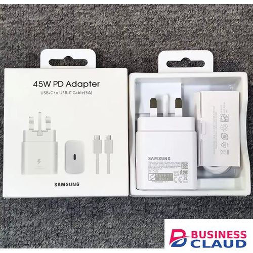New Fast Charging Samsung 45W USB-C to USB-C Complete Charger New 2026 | Super Fast Charging 2.0 | PD Power Adapter with Type-C Cable | Safe Rapid Charge for Galaxy Phones Tablets Laptops Kenya 2026 in 1cha
