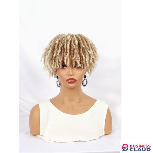 6-inch-Unisex Synthetic Braided Hairpieces Designed for African People-Natural Afro Wigs- Natural Permeable Odorless Stable Easy to manage Simple Operation for Daily Use