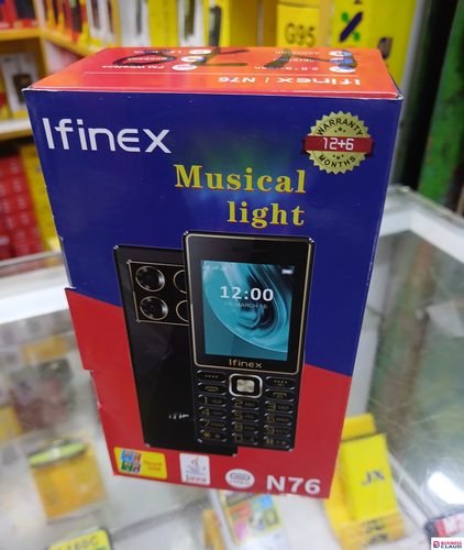 BRAND NEW IFINEX N76 DUAL SIM PHONE 2.8 inch Display 3300mAh Buletooth Vibrator/Wireless FM/ MP3/MP4/Big Torch/ Auto callrecording/Power Bank Cell Feature Phone