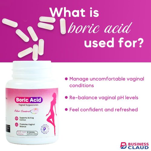 Boric acid vaginal cleansing suppositories 10 suppositories for vaginal balance and supporting itch control in Kenya-premium-incense-scent