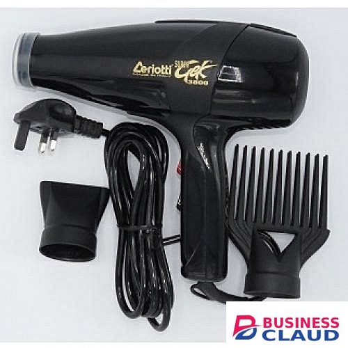 Ceriotti GEK 3800 Salon Blow-Dry Hair Dryer with Free Gifts, Professional 2200W Ionic Hairdryer for Fast Drying & Smooth Styling, Lightweight Ergonomic Design