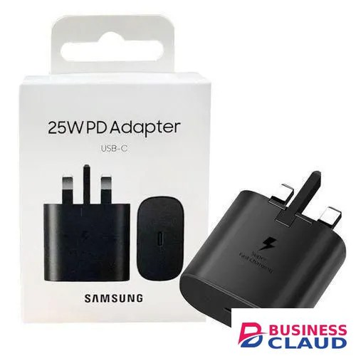 ORIGINAL Samsung 25W,45W,65W PD Fast Charger USB-C Adapter with Type-C Cable Super Fast Charging for Samsung Galaxy S Series, Note, Android Phones Original Travel 5x Charger White/Black