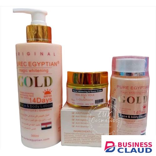 Purec Egyptian Lotion+serum+face Cream