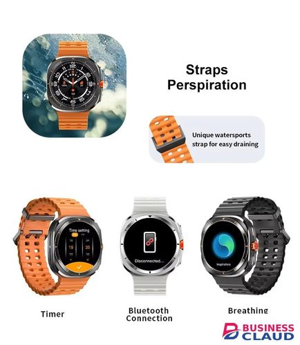 New New Smartwatch Men Sports Watch for Android IOS Health Monitoring Smart Notifications Music Voice Assistant Smart Watch Women in Usb-cable-black