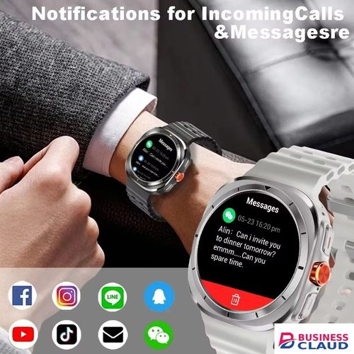 New Smartwatch Men Sports Watch for Android IOS Health Monitoring Smart Notifications Music Voice Assistant Smart Watch Women