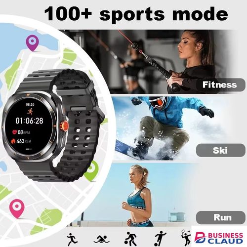 New New Smartwatch Men Sports Watch for Android IOS Health Monitoring Smart Notifications Music Voice Assistant Smart Watch Women in Usb-cable-black