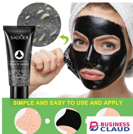 SADOER Stubborn Blackhead Remover Mask Bamboo Charcoal Deep Cleansing Oil-Control Facial Black Mask pore shrinking, Vitamin C,nasal mask, delicate skin, fine, smooth, Soft, Dirt Cleansing Recommended