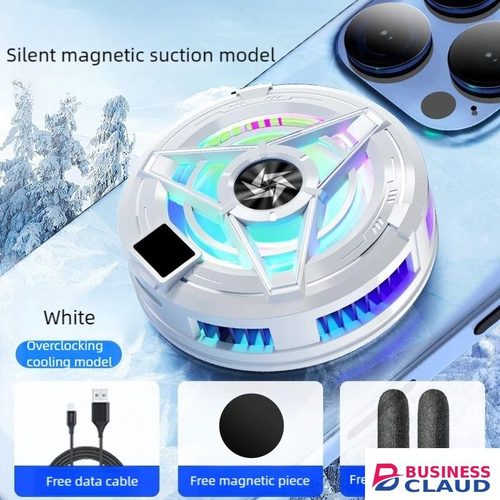 Portable Portable Rechargeable Mobile Phone Cooler, USB C Fan, Mobile Phone Cooling Fan, Phone Fan Cooler, Mobile Phone Radiator, Fan for Phone, Cooler for Gaming with Silent Cooling in Cable