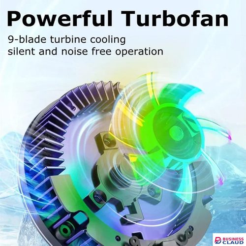 Portable Portable Rechargeable Mobile Phone Cooler, USB C Fan, Mobile Phone Cooling Fan, Phone Fan Cooler, Mobile Phone Radiator, Fan for Phone, Cooler for Gaming with Silent Cooling in Cable