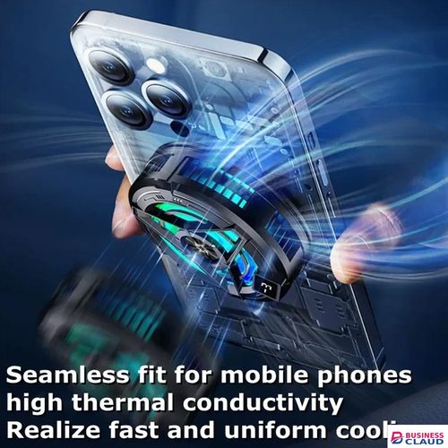 Portable Portable Rechargeable Mobile Phone Cooler, USB C Fan, Mobile Phone Cooling Fan, Phone Fan Cooler, Mobile Phone Radiator, Fan for Phone, Cooler for Gaming with Silent Cooling in Cable
