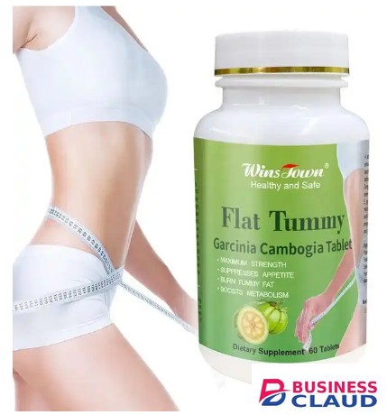ORIGINAL Flat Tummy Tablet With Garcinia Cambogia (800mg) Wins Town Flat Tummy Pills Garcinia Cambogia 60 Capsules Burns Tummy, Suppresses Appetite, and Boosts Metabolism High Quality Effective Flat