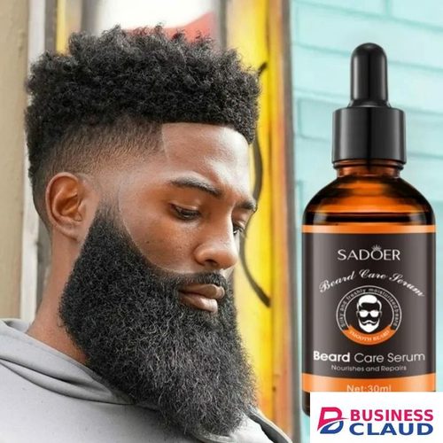 New Beard Growth Oil For Men Deep Moisturizing Smoothing Softening Beard Growth Serum Improves Frizz Natural Plant Beard Care Essence Pure Natural Nutrients 30ml - SADOER -