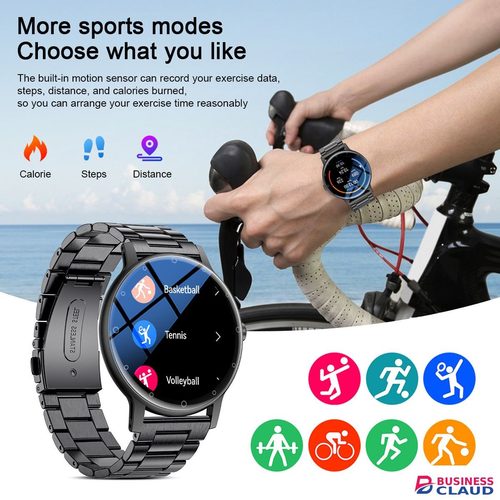 LIGE S88 Smart Watch 1.39'' Round AI voice Smartwatch Bluetooth Call Men Women Fitness Sports Smart Bracelet Health Heart Rate Monitoring Sports Watches For IOS Android Waterproof Smart Watch For Men in Cables-led-light-flashlight