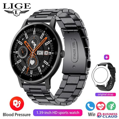 LIGE S88 Smart Watch 1.39'' Round AI voice Smartwatch Bluetooth Call Men Women Fitness Sports Smart Bracelet Health Heart Rate Monitoring Sports Watches For IOS Android Waterproof Smart Watch For Men in Cables-led-light-flashlight