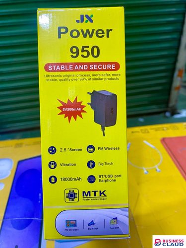 Brand New BRAND NEW !!! JX POWER 950 (Powerhouse Feature Phone)JX Power 950 Feature Phone | 18000mAh Battery power bank feature, loud Bluetooth speaker & bright torch. ultimate powerhouse feature phone! Feature in Cable