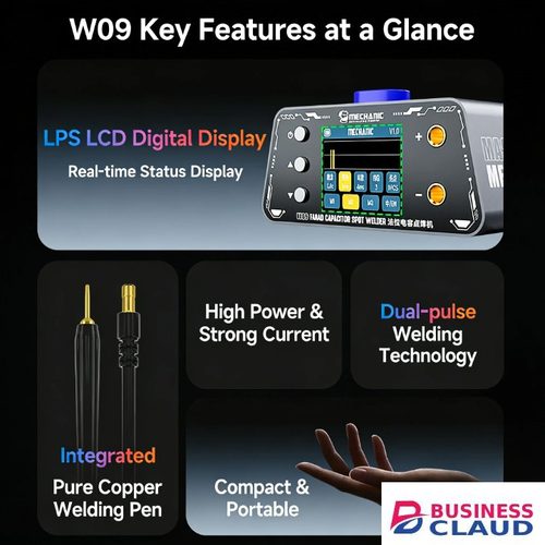 Professional Professional Mechanic W09 Farad Capacitor Spot welder Digital Display For Phone Motherboard Repair in Cable