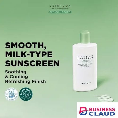 SKIN1004 SKIN1004 Madagascar Centella Tea-Trica Soothing Sun Milk SPF 50 - Hydrates, Calms Acne, Smooths, Soothes redness, Irritation, Calms acne prone skin, Offers UV-Rays Sun Protection