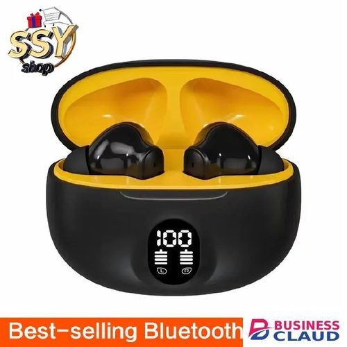 Best Arrived Wireless Bluetooth Earphones BT5.3, Deep Bass Earbuds With Battery Display,Long battery Headphones, Wireless Bluetooth Earpods With 4-H Playtime, Touch Control Earplugs For Smart Phone